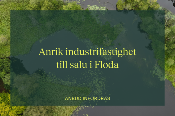 Anbud infordras på anrik industrifastighet i Floda