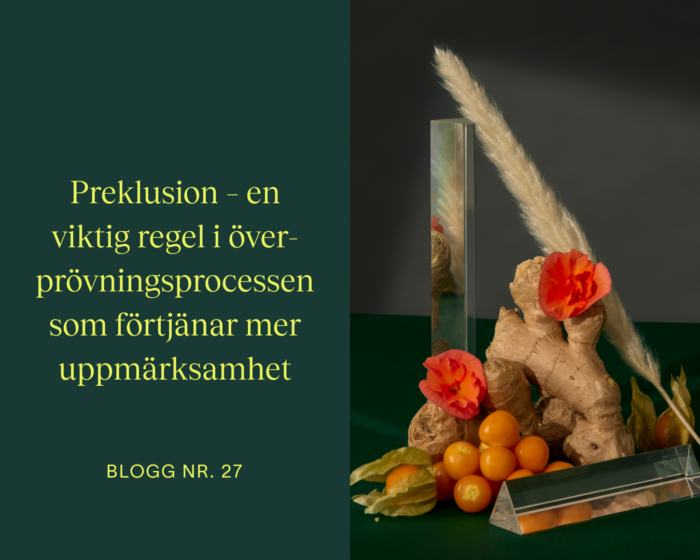 Preklusion – en viktig regel i överprövningsprocessen som förtjänar mer uppmärksamhet