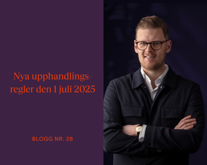 Nya upphandlingsregler den 1 juli 2025